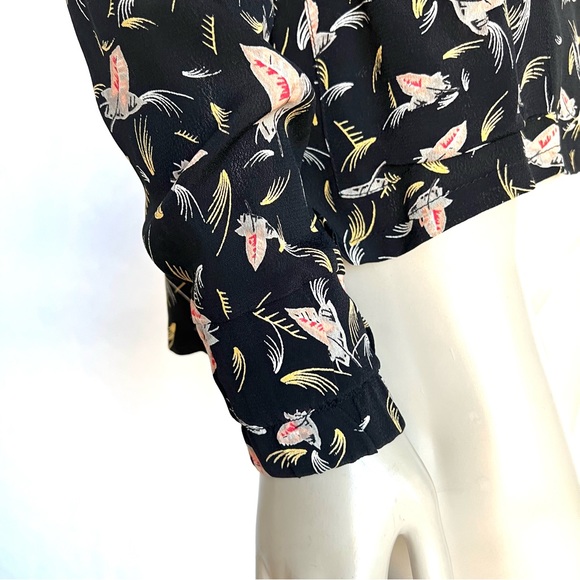 VINTAGE OTIS & MACLAIN Japanese Print Blouse - Picture 10 of 12